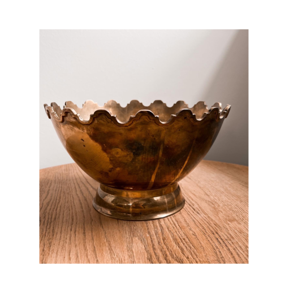 Vintage Patina Brass Bowl